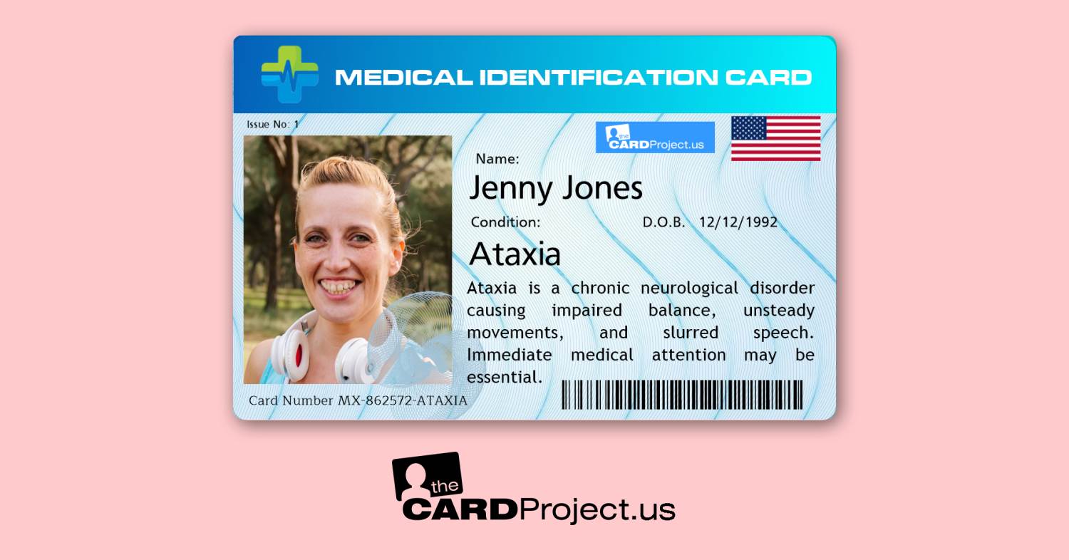 Ataxia Premium Medical Card (FRONT)